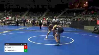 145 lbs Consolation - Michael Calcagno, South Side Outlaws vs Javani Majoor, Betterman Elite