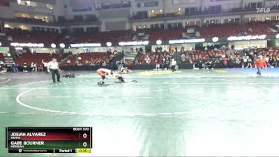 138 lbs Cons. Round 4 - Gabe Bourner, Meridian vs Josiah Alvarez, Nampa