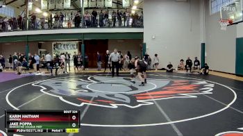 165 lbs Cons. Round 4 - Jake Poppa, Benedictine College Prep vs Karim Haitham, Gonzaga