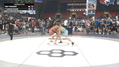 113 lbs Cons. Sub-rd Of 16 - Trey Kraemer, Minnesota vs Carson Raper, North Carolina