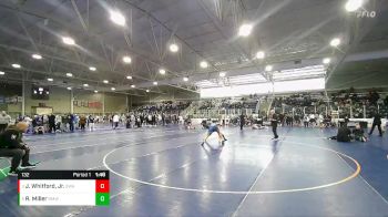 132 lbs Quarterfinal - Joseph Whitford, Jr., Sanderson Wrestling Academy vs Rowan Miller, Rocky Mountain Wrestling Acade