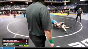 5A - 113 lbs Cons. Round 2 - Mitchell Criscione, College Station A&M Consolidated vs Xavier Rodela, Burleson Centennial