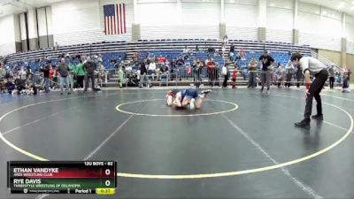 82 lbs Cons. Round 4 - Rye Davis, Threestyle Wrestling Of Oklahoma vs Ethan VanDyke, Ares Wrestling Club