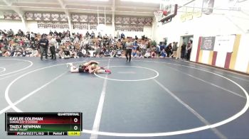 126 lbs Quarterfinal - Taizly Newman, Round Valley vs Kaylee Coleman, Sandra Day O`Conner