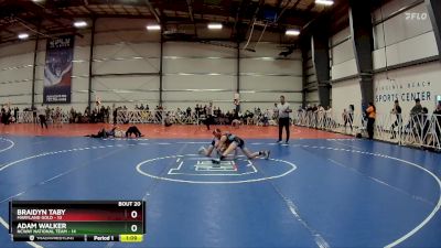 96 lbs Rd# 8- 12:30pm Saturday Final Pool - Adam Walker, NCWAY National Team vs Braidyn Taby, Maryland GOLD