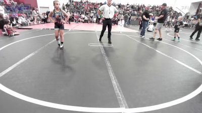 74-78 lbs Rr Rnd 2 - Alana Reyes, Perry Wrestling Academy vs Grayson Hazen, Woodland Wrestling Club