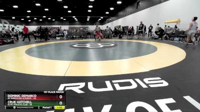 85 lbs Placement Matches (8 Team) - Crue Hatchell, Elite Athletic Club vs Dominic Demarco, DC Wrestling Academy