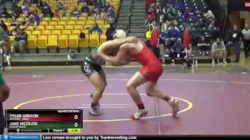 157 lbs Quarterfinal - Jake Nicolosi, Mount Olive vs Tyler Gregor, Belmont Abbey