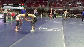 2A-144 lbs 7th Place Match - Cash Hatfield, West Branch vs Chase Krantz, Assumption, Davenport