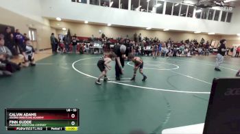 53 lbs 1st Place Match - Calvin Adams, Ascend Wrestling Academy vs Finn Gudde, Punisher Wrestling Company