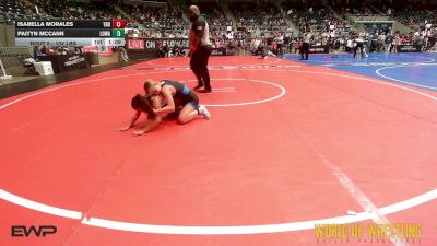 102 lbs Round Of 32 - Isabella Morales, Top Rank Hammers vs Paityn McCann, Lady Outlaw Wrestling Academy