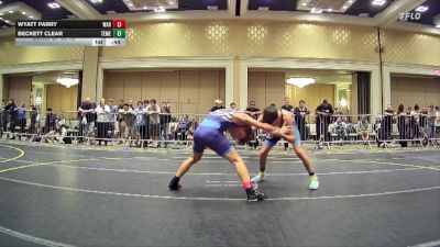 132 lbs Consi Of 32 #2 - Wyatt Parry, War vs Beckett Clear, Temecula Valley HS