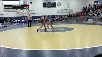 120 lbs Cons. Round 3 - Victoria Navarro Torrez, Canby vs Sara Perez, WIlsonville