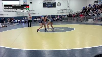 120 lbs Cons. Round 3 - Victoria Navarro Torrez, Canby vs Sara Perez, WIlsonville