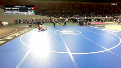 5A Boys 175 lbs Semifinal - Bryce Johnson, Thurston Boys vs Isaiah Parsons, Canby Boys