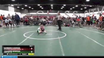 55 lbs Round 3 (8 Team) - Kameron Cushman, Roundtree Wrestling Academy vs Channing Bowman, POWA (CO)
