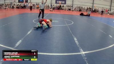 76 lbs Rd# 2 10:30am Friday - Kenny Hartman, Team Ohio vs Bowen Lefler, NCWAY National Team