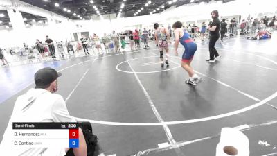 144 lbs Semifinal - Deegan Hernandez, MLK Wolves vs Carlo Contino, Empire-CA