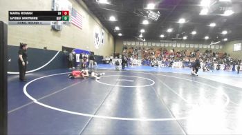 115 lbs Cons. Round 4 - Jaysea Whitmire, Mariposa vs Maria Roman, Santa Maria