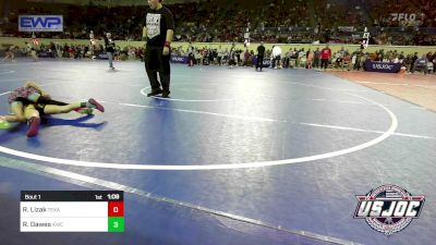 57 lbs Round Of 16 - Reece Lizak, Texas Elite Wrestling vs Raylee Dawes, Keystone Wrestling Club