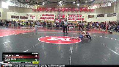 80 lbs Champ. Round 2 - Kaejrick Clark, American Outlaws Wrestling vs Chase Greig, Buffalo