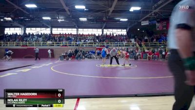 120 lbs Champ. Round 1 - Walter Hagedorn, Tell City vs Nolan Riley, Columbus North