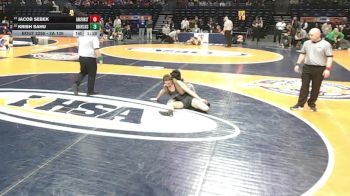 2A 126 lbs Cons. Round 3 - Krish Sahu, Grayslake (Central) vs Jacob Sebek, Oak Forest
