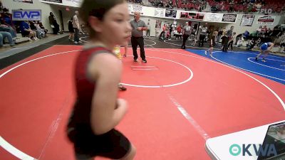 85 lbs Rr Rnd 5 - Kynlee Wilson, Wagoner Takedown Club vs Gabriel Worthey, Prairie Grove Youth Wrestling