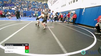 67 lbs Consolation - Judge McDonald, American Killer Bees Edmond vs Walker Diaz, Shelton Wrestling Academy