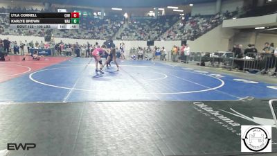 108 lbs Consi Of 16 #2 - Lyla Cornell, Coweta vs Karlye Brown, Wagoner