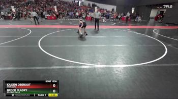 100 lbs Cons. Round 3 - Kaiden DeGroot, Kaukauna vs Brock Sladky, St Croix Falls