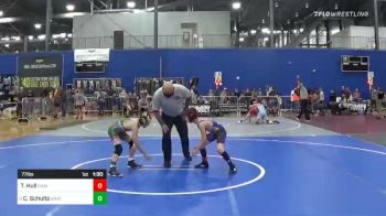 77 lbs Quarterfinal - Tanner Hull, Hammer Time Wrestling vs Colton Schultz, Unattached