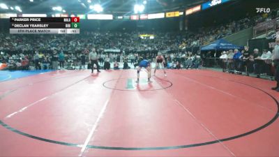 3A 150 lbs 5th Place Match - Declan Yearsley, Ririe vs Parker Price, Malad