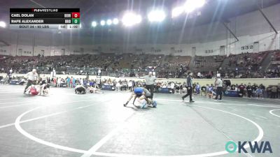 92 lbs Quarterfinal - Cael Dolan, Berryhill Wrestling Club vs Rafe Alexander, Bridge Creek Youth Wrestling