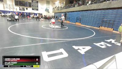 85 lbs Quarterfinal - Kyler Parry, Mountainside vs James Carlone, Lakeside (Nine Mile)