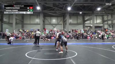 185 lbs Champ. Round 1 - Jazmyn Kaufman, Girard Matside vs Sophia Torrez, Jr Wildcats