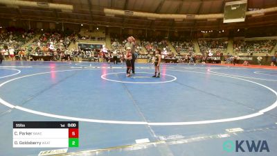 55 lbs Quarterfinal - Corbin Parker, Broken Arrow Wrestling Club vs Dwaine Goldsberry, Weatherford Youth Wrestling