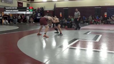 190 lbs Semifinal - Braylen Bieber, Independence vs Easton Beyer, Clarion-Goldfield-Dows