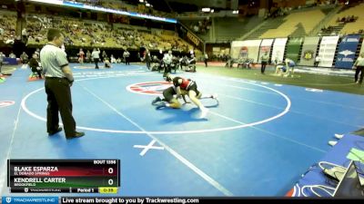 165 Class 1 lbs Cons. Semi - Blake Esparza, El Dorado Springs vs Kendrell Carter, Brookfield