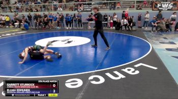 70 lbs 5th Place Match - Garrett Sturrock, Juneau Youth Wrestling Club Inc. vs Elijah Edmunds, Soldotna Whalers Wrestling Club