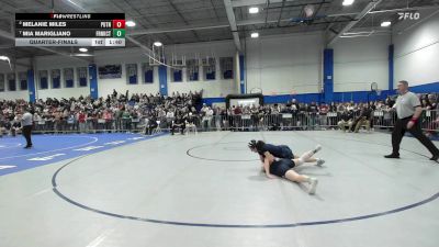 132 lbs Quarterfinal - Melanie Miles, Putnam vs Mia Marigliano, Franklin County