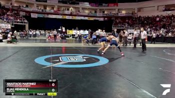 5A 127 lbs Semifinal - Anastacio Martinez, Atrisco Heritage Academy vs Elias Mendiola, Santa Fe