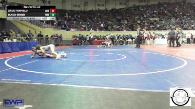 113 lbs Round Of 128 - Gage Penfield, Collinsville Junior High vs Jaxon Miner, Perry