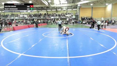 150 lbs Consi Of 16 #2 - Colton Seuss, Timberlane vs Riley Storozuk, East Hartford