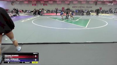 110 lbs Consolation 1st - Tehani Soares, Indiana Tech vs Paige Morales, University Of Providence