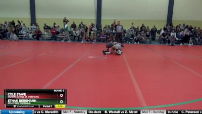 105 lbs Round 3 - Ethan Bergmann, CPU Storm Wrestling vs Cole Stave, Victory School Of Wrestling