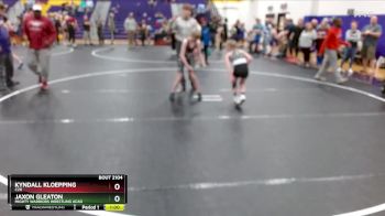 70 lbs Cons. Semi - Jaxon Gleaton, Mighty Warriors Wrestling Acad vs Kyndall Kloepping, C2X