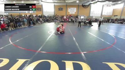 150 lbs Round Of 16 - Landin Larabee, Spaulding-VT vs Carter Mayotte, Pinkerton Academy
