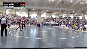 AA 165 lbs Champ. Round 1 - Myles Snelling, Bartlett High School vs Braylon Pelkey, Summit High School