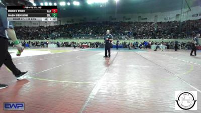 105 lbs Round Of 32 - Bryson Brooks, Duncan Middle School vs Steel Snodgrass, Kingfisher YellowJackets